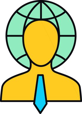 iş ve finans vektör simgesi