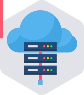 bulut hesaplama vektörü simgesi