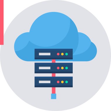 bulut depolama vektörü simgesi