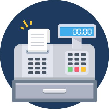 ATM makine simgesi. vektör illüstrasyonu