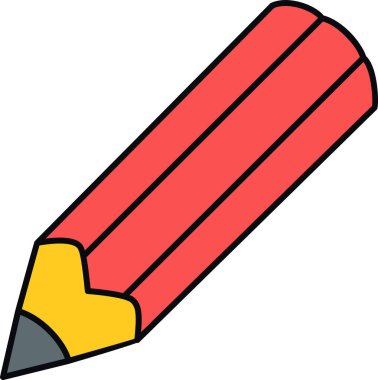 Bir kalemin vektör illüstrasyonu