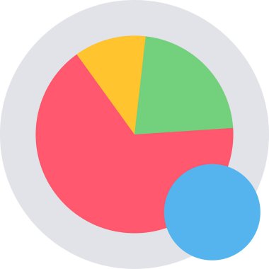 pasta grafiği vektör simgesi