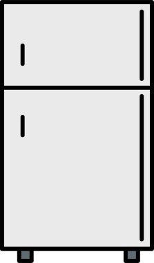 Siyah ve beyaz simgesinin vektör illüstrasyonu