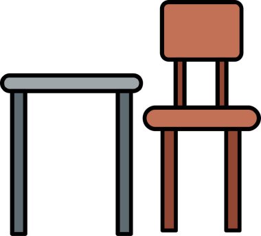 Bir bankın vektör illüstrasyonu