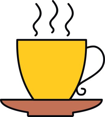 Çay ile sıcak kahve fincanı