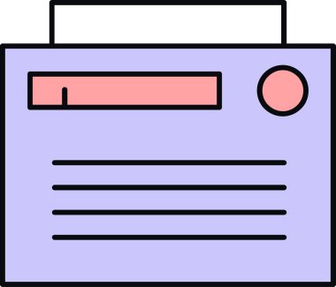 Web sayfası simgesi, vektör illüstrasyonu