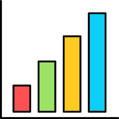 İş grafiğinin vektör illüstrasyonu
