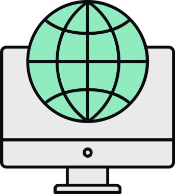 genel ağ vektör simgesi