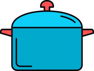 Mutfak aletleri satır vektör simgesi