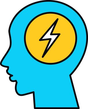 Yıldırımlı bir adamın çizimi