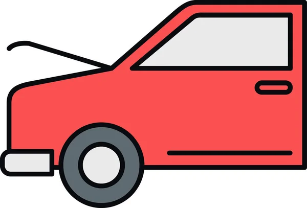 Una Ilustración Dibujos Animados Coche — Vector de stock