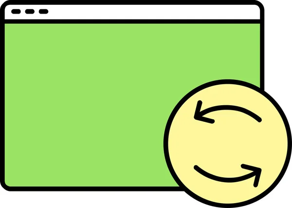 Desenho Animado Rosto Sorridente Feliz Com Tablet —  Vetores de Stock
