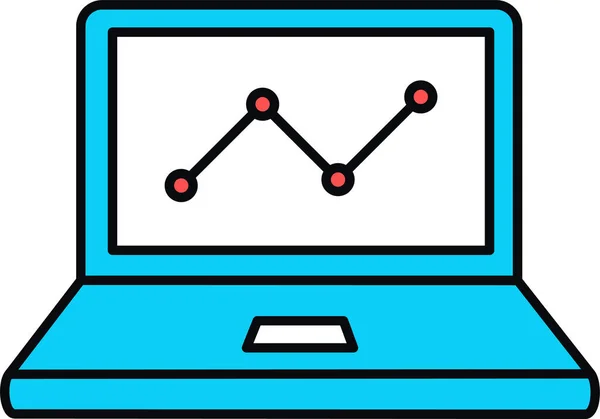 Ilustración Vectorial Del Icono Portátil — Vector de stock