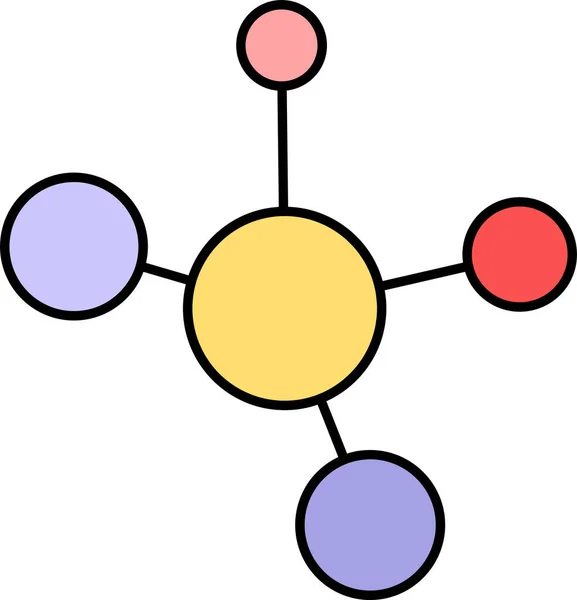 Structure Moléculaire Illustration Vectorielle — Image vectorielle