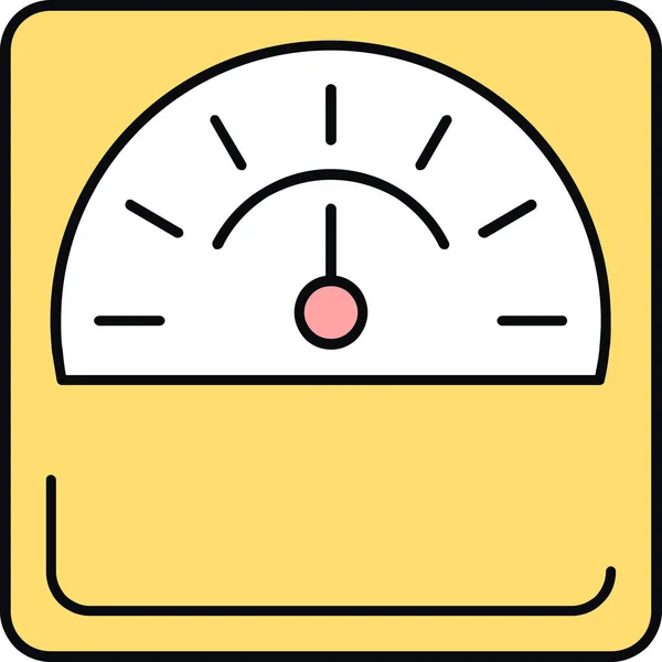 Vector Illustration Speedometer Icon — Stock Vector