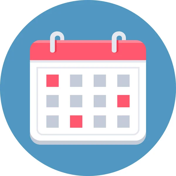 Calendar Flat Vector Icon — Stock Vector