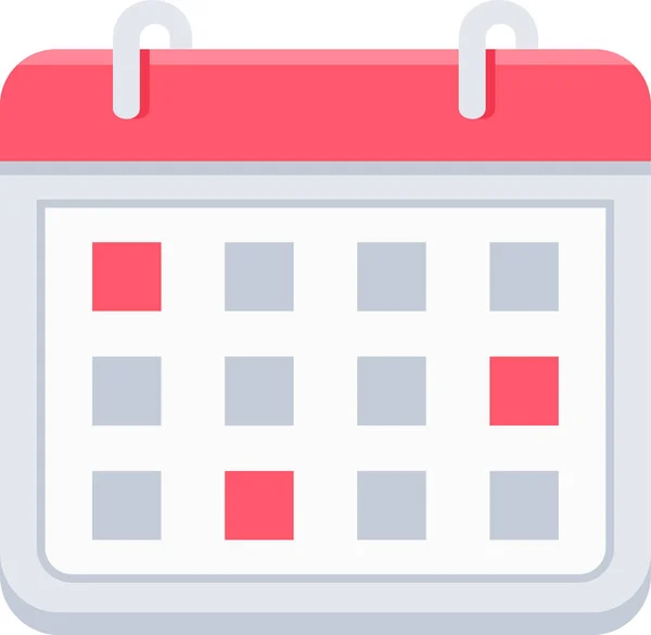 Calendário Flat Vector Icon —  Vetores de Stock