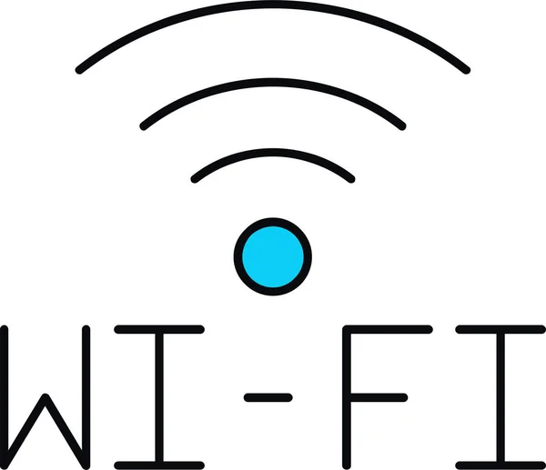 Icono Wifi Ilustración Vectorial Estilo Diseño Plano — Vector de stock