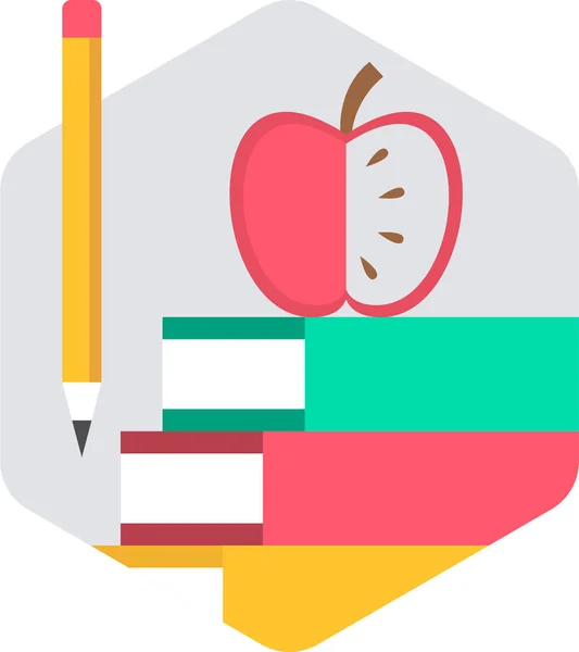 Onderwijs School Vector Icoon — Stockvector