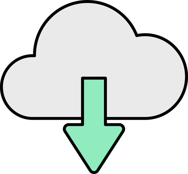 Scarica Icona Del Vettore Cloud — Vettoriale Stock