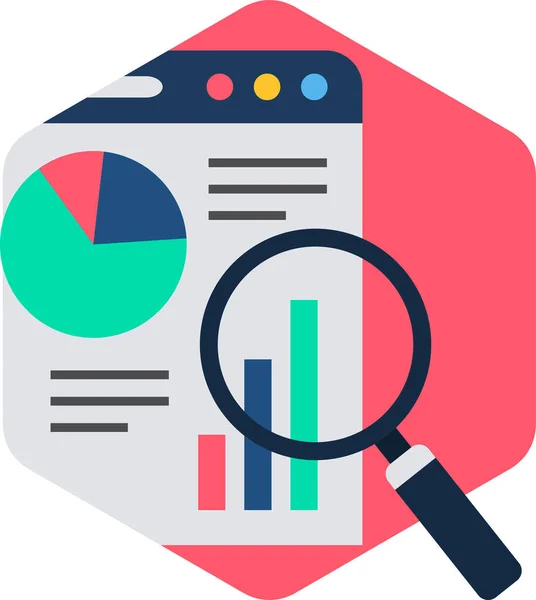 Negocio Informe Vector Icono — Archivo Imágenes Vectoriales