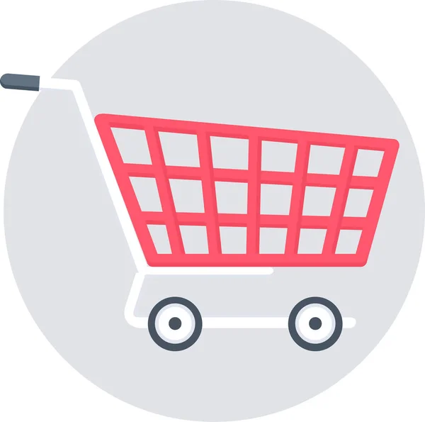 Icono Del Carrito Compras Ilustración Del Vector — Archivo Imágenes Vectoriales