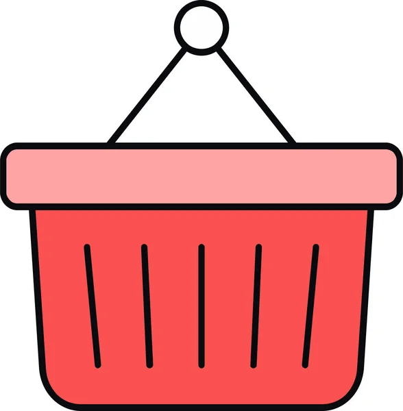 Ikona Wektora Koszyka Zakupów — Wektor stockowy