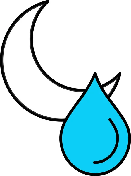 Vektorová Ilustrace Kapky Modré Vody — Stockový vektor