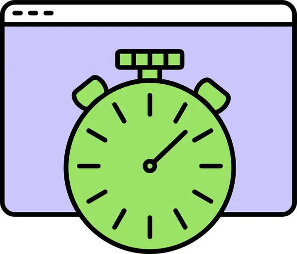 Векторная Иллюстрация Значка Секундомера — стоковый вектор