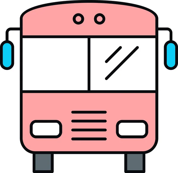 Una Estación Autobuses Dibujos Animados — Vector de stock