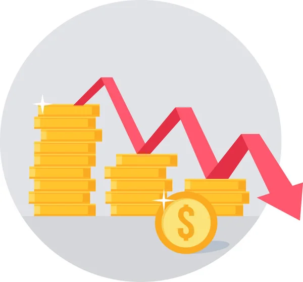 Munten Geld Vector Pictogram — Stockvector