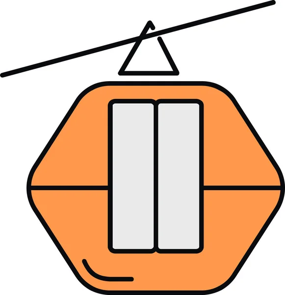 Vektor Illustration Eines Handgezeichneten Fernsehsymbols — Stockvektor