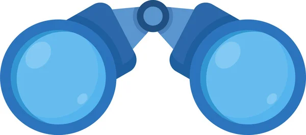 Binoculars Blue Eye Vector Illustration — Stock Vector