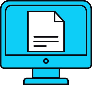 dosya biçimi simgesi, vektör illüstrasyonu