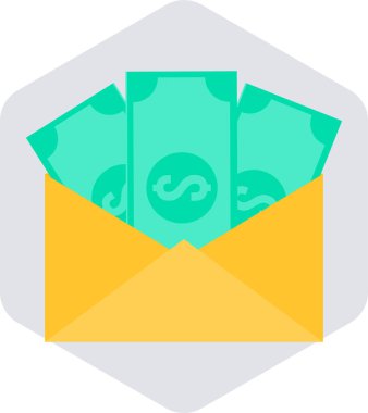 Zarfta bir harf var.