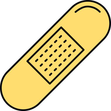 Tek yapışkan simgenin vektör illüstrasyonu