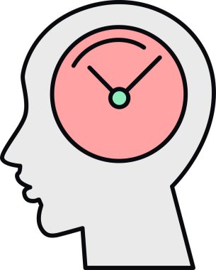 Saati olan bir adamın kafası.