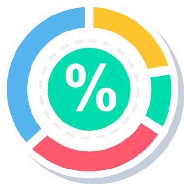 pasta grafiği vektör simgesi