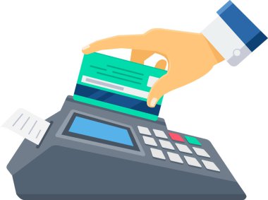 ATM ve kredi kartlarının vektör çizimi