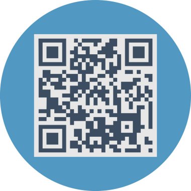 qr kod vektör simgesi