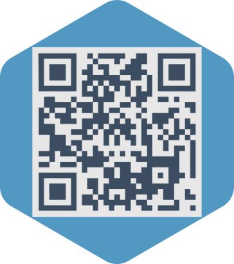 qr kod vektör simgesi