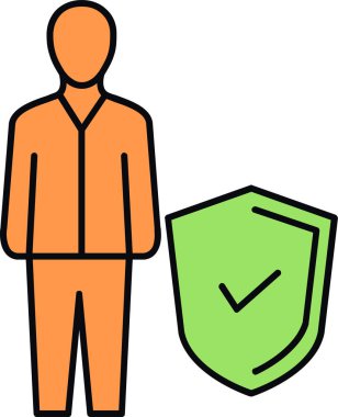 Dosyası olan bir adam.