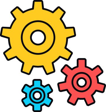 Seo ve optimizasyon düz simgesinin vektör illüstrasyonu