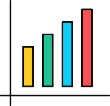 çubuk grafiğinde grafikleri ve grafikleri olan iş grafiği