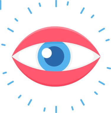 Göz simgesi. vektör illüstrasyonu