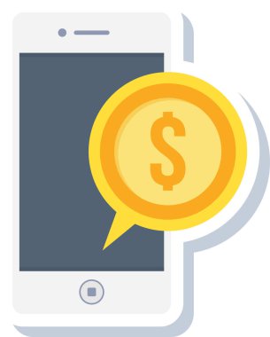 mobil bankacılık vektör simgesi