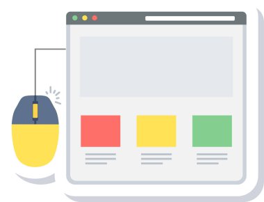 Seo ve optimizasyon web tasarımının vektör illüstrasyonu