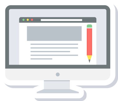 bilgisayar ve aygıt vektör simgesi