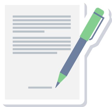 kalem ve kalem simgesi