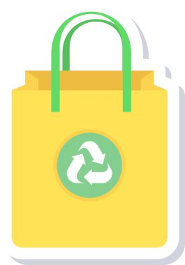 Sepetli bir alışveriş çantası.